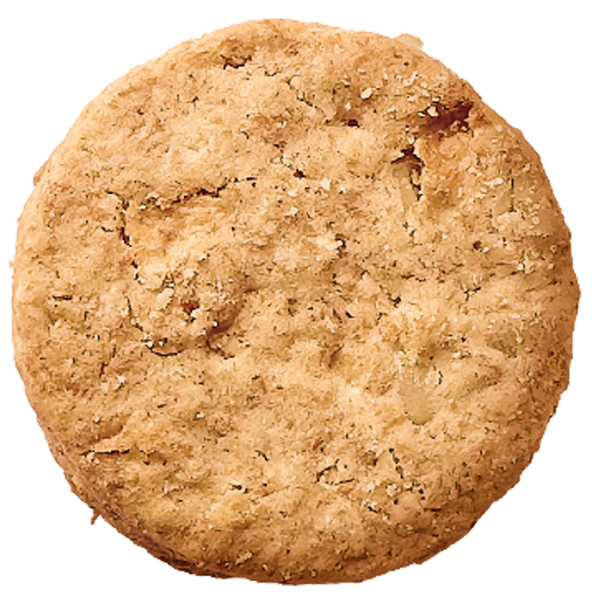 Kerniger Hafertaler mit Apfel und Zimt